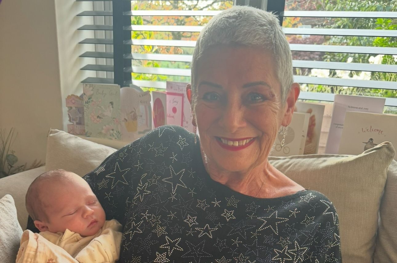 Amanda's mum, Pat, after chemo